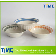 Colored Round Ceramic Salad Bowl